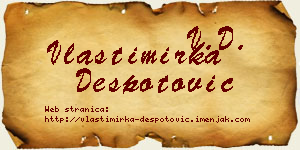 Vlastimirka Despotović vizit kartica